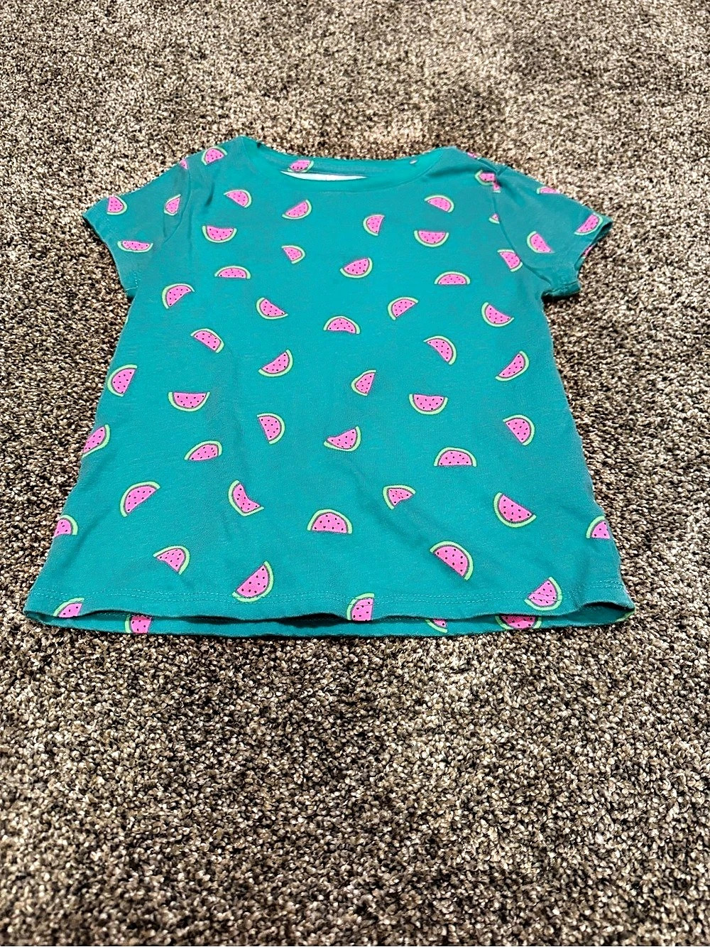 Wonder Nation Girls XS Watermelon Print Tee